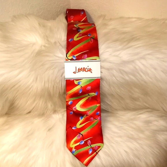 Jerry Garcia Ombre String of Christmas Lights Tie - Picture 5 of 13